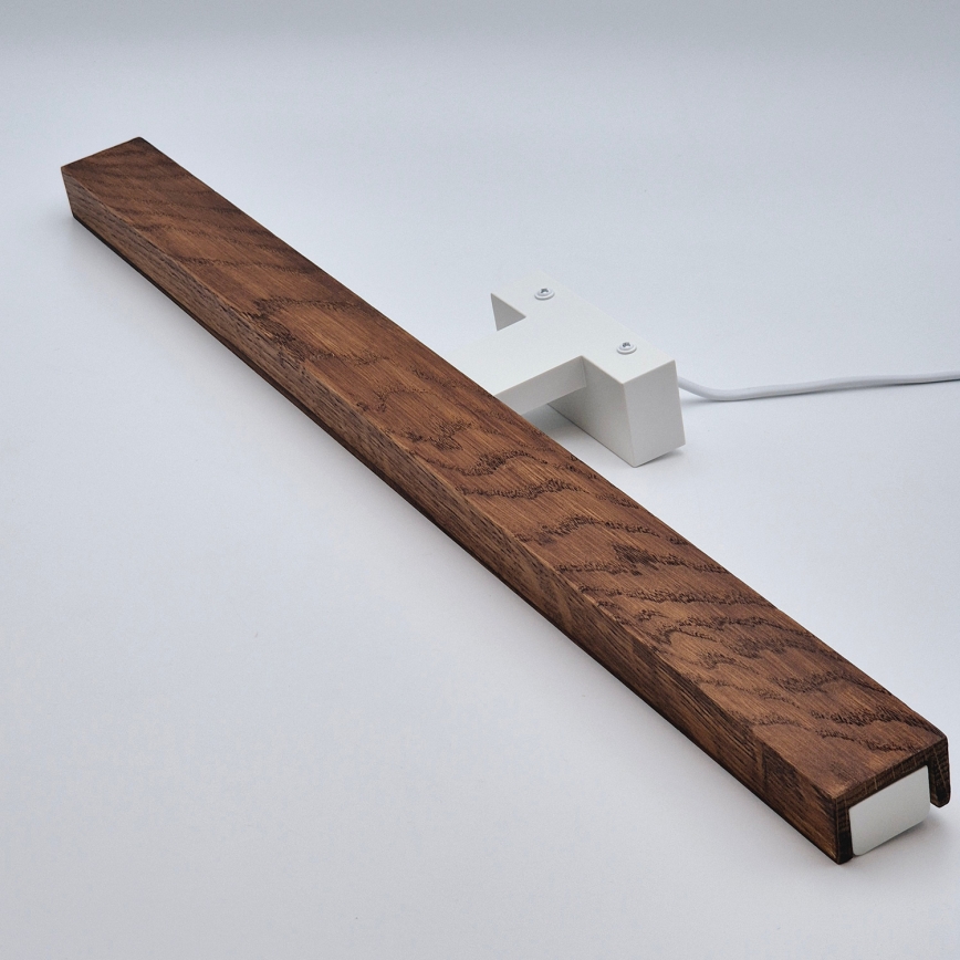 Brilagi - LED Лампа за огледало в баня WOODY MIRROR LED/12W/230V 60 см IP44 дъб череша/бял