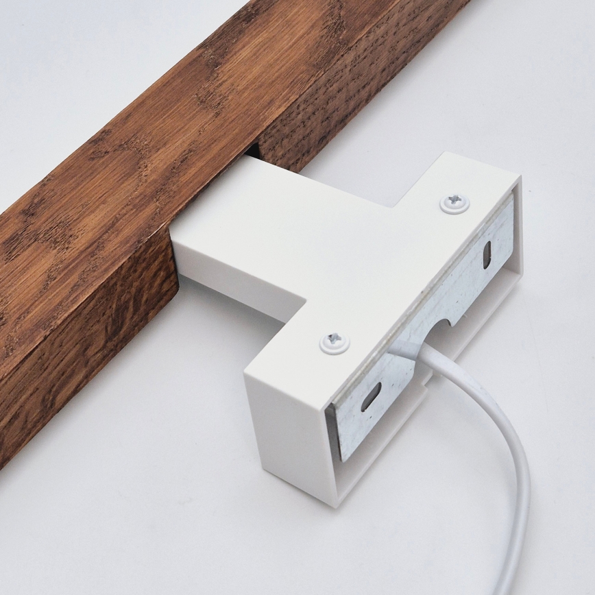 Brilagi - LED Лампа за огледало в баня WOODY MIRROR LED/12W/230V 60 см IP44 дъб череша/бял