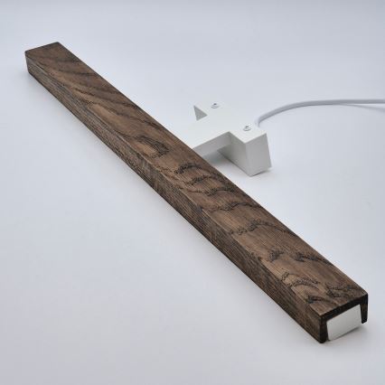 Brilagi - LED Лампа за огледало в баня WOODY MIRROR LED/12W/230V 60 см IP44 дъб орех/бял
