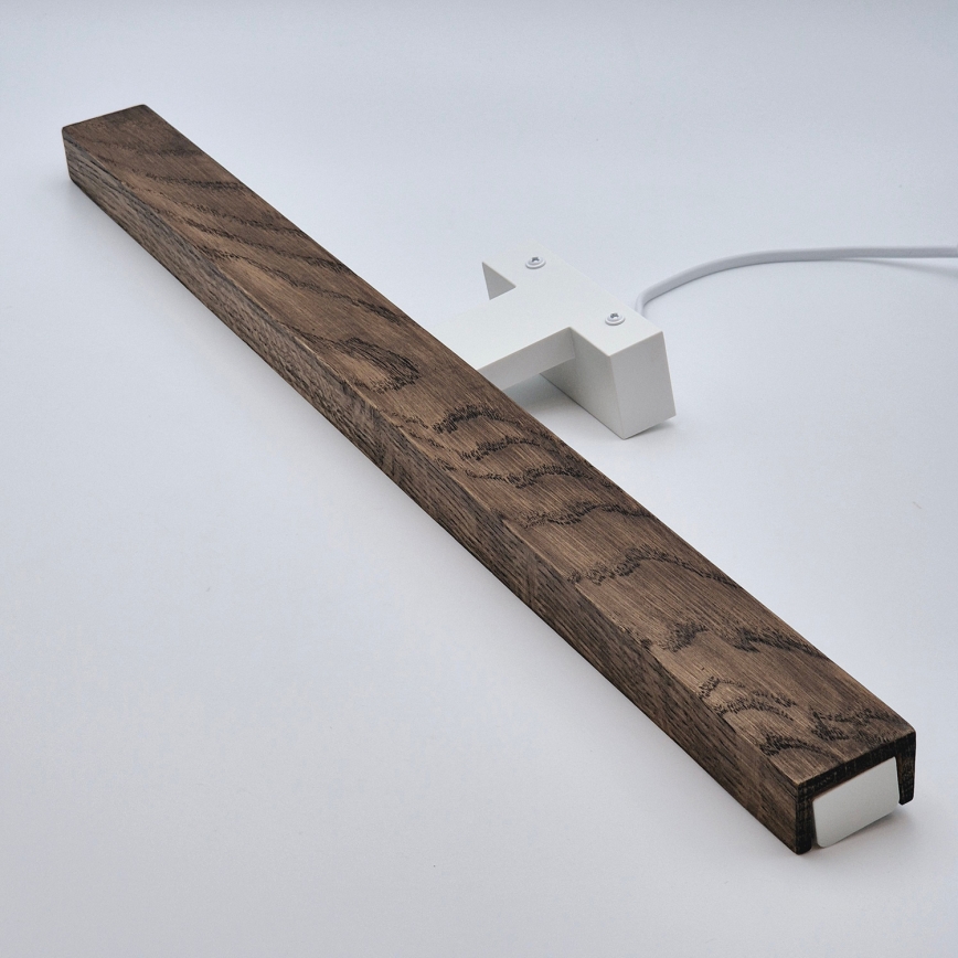 Brilagi - LED Лампа за огледало в баня WOODY MIRROR LED/12W/230V 60 см IP44 дъб орех/бял