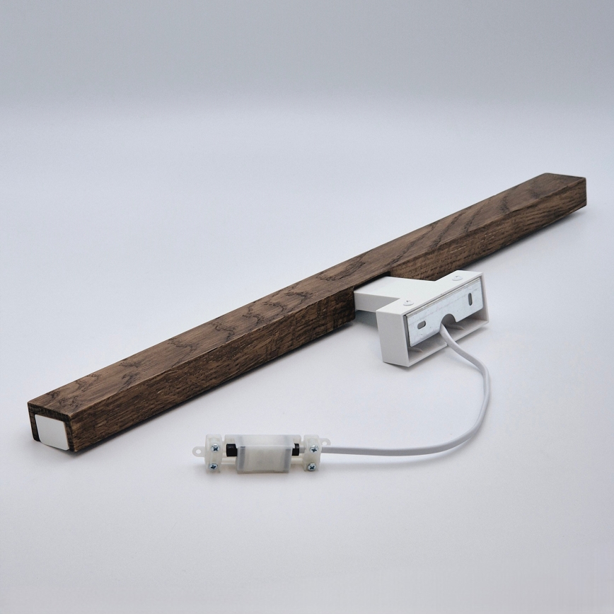 Brilagi - LED Лампа за огледало в баня WOODY MIRROR LED/12W/230V 60 см IP44 дъб орех/бял