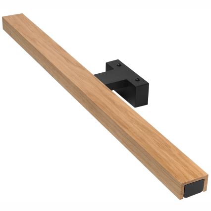 Brilagi - LED Лампа за огледало в баня WOODY MIRROR LED/12W/230V 60 см IP44 дъб/черен