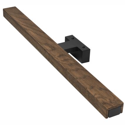 Brilagi - LED Лампа за огледало в баня WOODY MIRROR LED/12W/230V 60 см IP44 дъб орех/черен