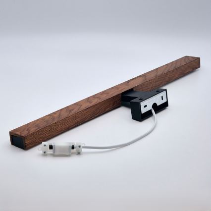 Brilagi - LED Лампа за огледало в баня WOODY MIRROR LED/12W/230V 60 см IP44 дъб череша/черен