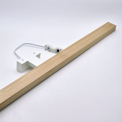 Brilagi - LED Лампа за огледало в баня WOODY MIRROR LED/15W/230V 90 см IP44 дъб/бял