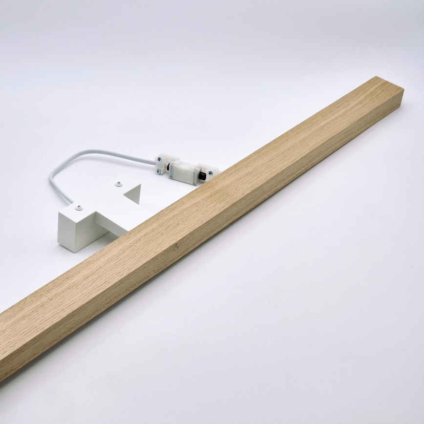 Brilagi - LED Лампа за огледало в баня WOODY MIRROR LED/15W/230V 90 см IP44 дъб/бял