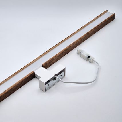 Brilagi - LED Лампа за огледало в баня WOODY MIRROR LED/15W/230V 90 см IP44 дъб череша/бял