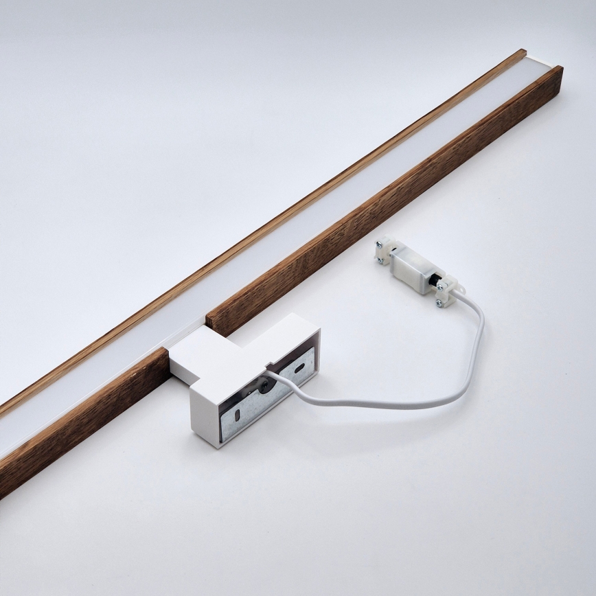 Brilagi - LED Лампа за огледало в баня WOODY MIRROR LED/15W/230V 90 см IP44 дъб череша/бял