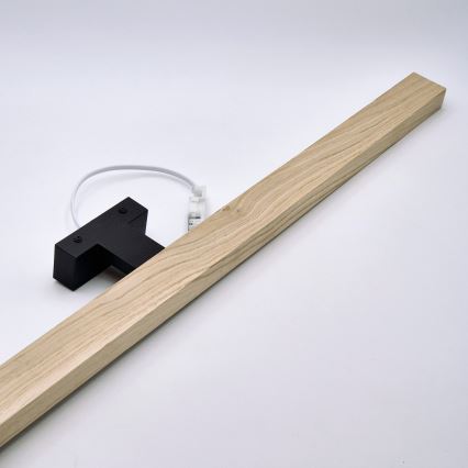 Brilagi - LED Лампа за огледало в баня WOODY MIRROR LED/15W/230V 90 см IP44 дъб/черен