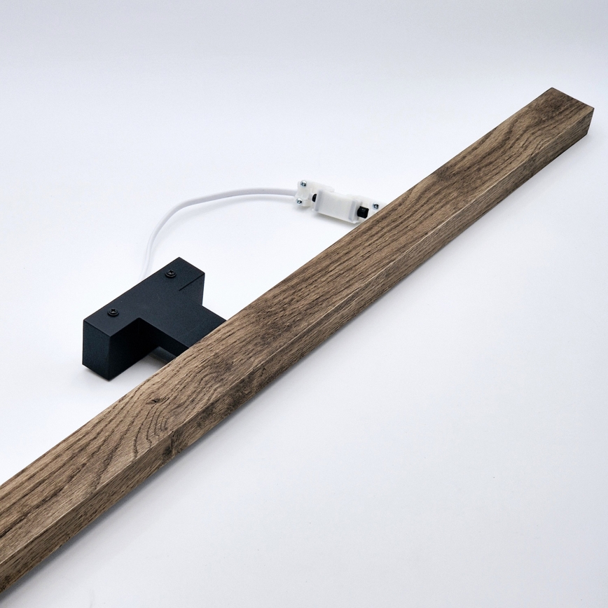 Brilagi - LED Лампа за огледало в баня WOODY MIRROR LED/15W/230V 90 см IP44 дъб орех/черен