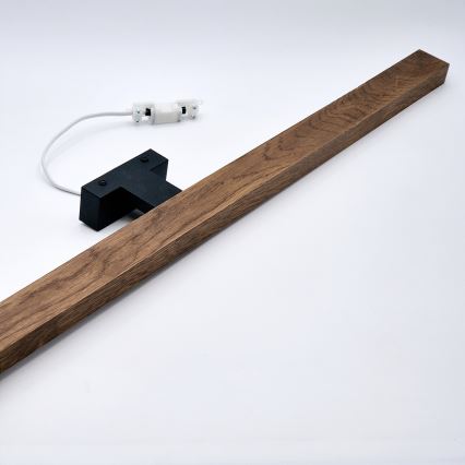 Brilagi - LED Лампа за огледало в баня WOODY MIRROR LED/15W/230V 90 см IP44 дъб череша/черен