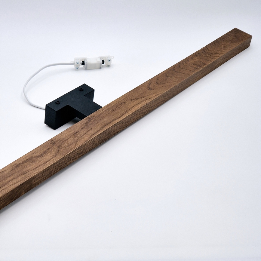 Brilagi - LED Лампа за огледало в баня WOODY MIRROR LED/15W/230V 90 см IP44 дъб череша/черен