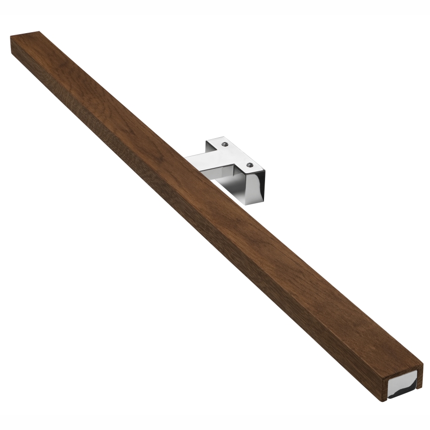 Brilagi - LED Лампа за огледало в баня WOODY MIRROR LED/15W/230V 90 см IP44 дъб череша/лъскав хром