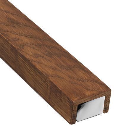 Brilagi - LED Лампа за огледало в баня WOODY MIRROR LED/15W/230V 90 см IP44 дъб череша/лъскав хром