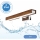 Brilagi - LED Лампа за огледало в баня WOODY MIRROR LED/8W/230V 40 см IP44 дъб череша/лъскав хром