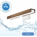Brilagi - LED Лампа за огледало в баня WOODY MIRROR LED/8W/230V 40 см IP44 дъб орех/бял