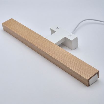 Brilagi - LED Лампа за огледало в баня WOODY MIRROR LED/8W/230V 40 см IP44 дъб/бял