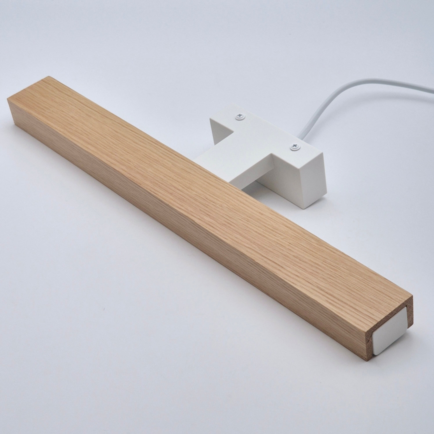 Brilagi - LED Лампа за огледало в баня WOODY MIRROR LED/8W/230V 40 см IP44 дъб/бял