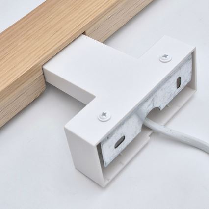 Brilagi - LED Лампа за огледало в баня WOODY MIRROR LED/8W/230V 40 см IP44 дъб/бял