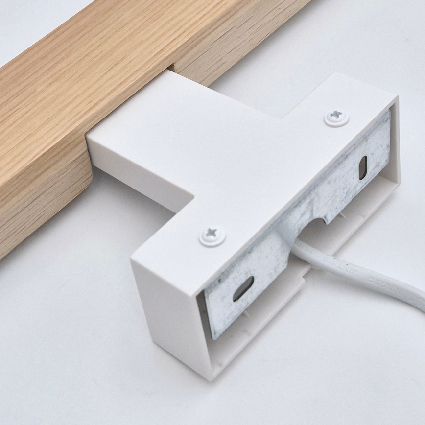 Brilagi - LED Лампа за огледало в баня WOODY MIRROR LED/8W/230V 40 см IP44 дъб/бял