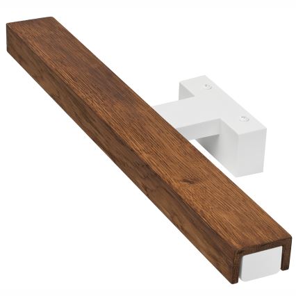 Brilagi - LED Лампа за огледало в баня WOODY MIRROR LED/8W/230V 40 см IP44 дъб череша/бял