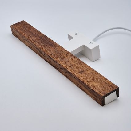 Brilagi - LED Лампа за огледало в баня WOODY MIRROR LED/8W/230V 40 см IP44 дъб череша/бял