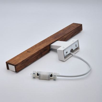Brilagi - LED Лампа за огледало в баня WOODY MIRROR LED/8W/230V 40 см IP44 дъб череша/бял