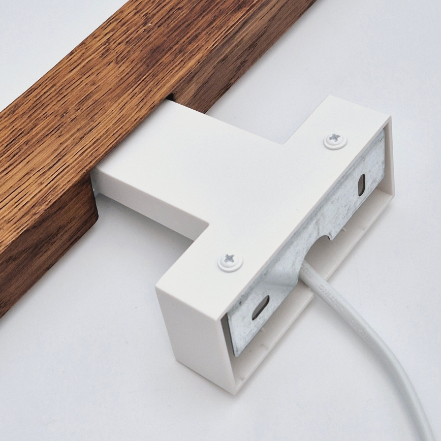 Brilagi - LED Лампа за огледало в баня WOODY MIRROR LED/8W/230V 40 см IP44 дъб череша/бял
