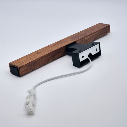 Brilagi - LED Лампа за огледало в баня WOODY MIRROR LED/8W/230V 40 см IP44 дъб череша/черен