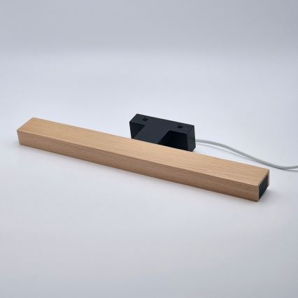 Brilagi - LED Лампа за огледало в баня WOODY MIRROR LED/8W/230V 40 см IP44 дъб/черен