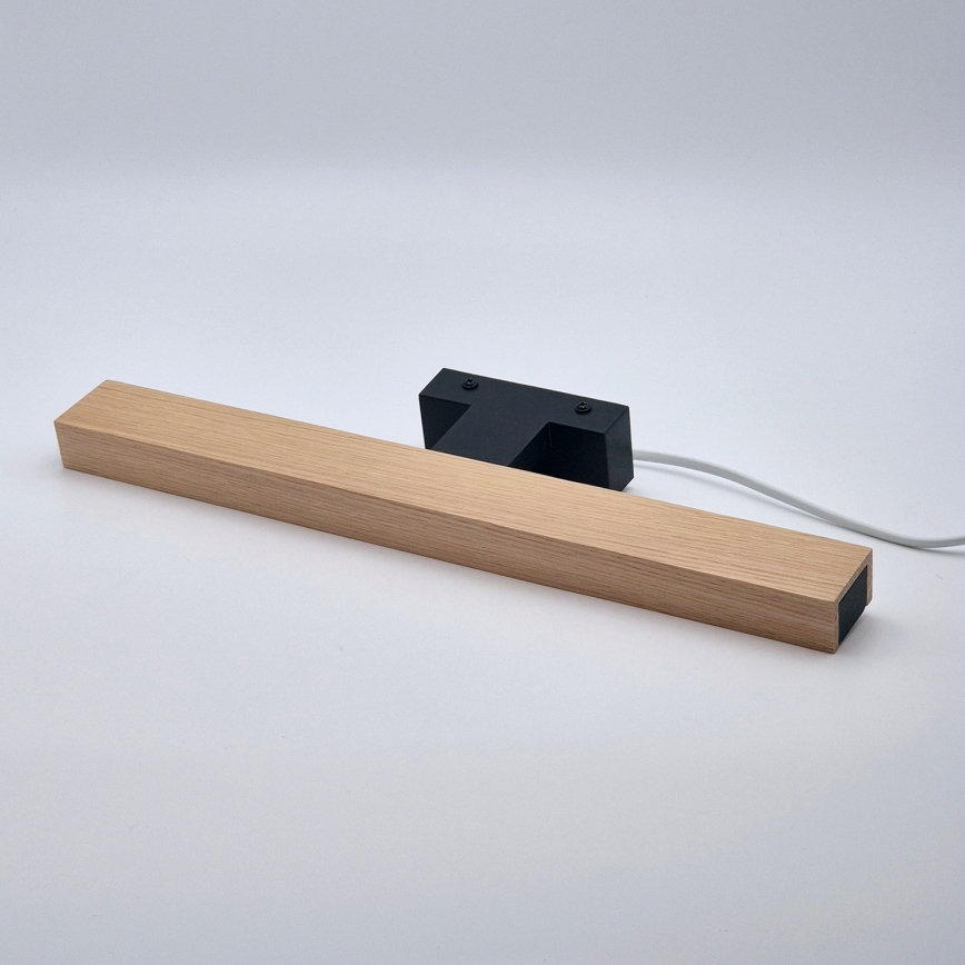 Brilagi - LED Лампа за огледало в баня WOODY MIRROR LED/8W/230V 40 см IP44 дъб/черен