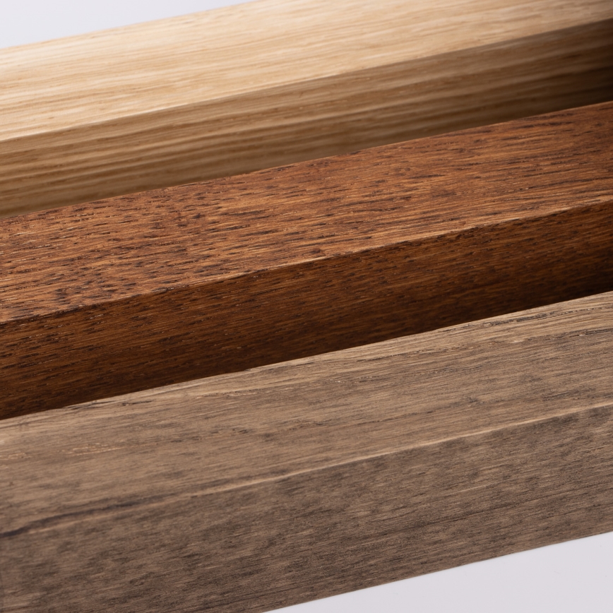 Brilagi - LED Лампа за огледало в баня WOODY MIRROR LED/8W/230V 40 см IP44 дъб череша/черен