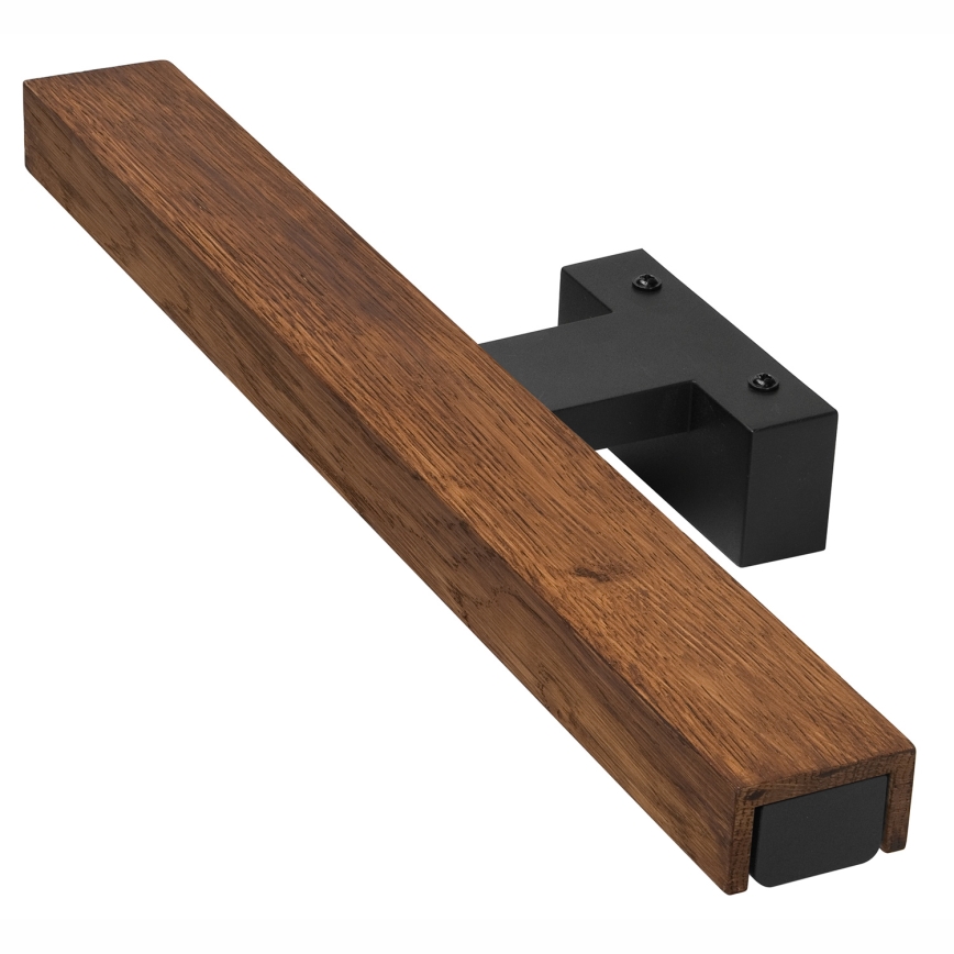 Brilagi - LED Лампа за огледало в баня WOODY MIRROR LED/8W/230V 40 см IP44 дъб череша/черен