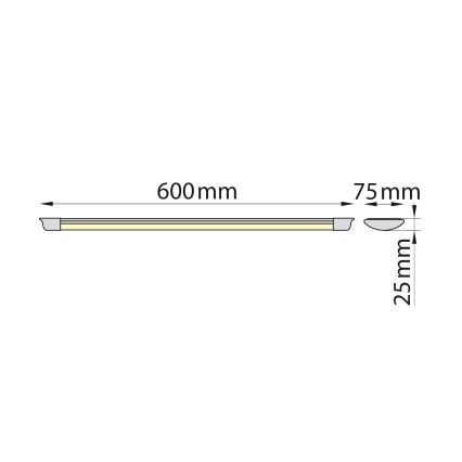 Brilagi - LED Лампа за под кухненски шкаф AVERO LED/16W/230V 60 см