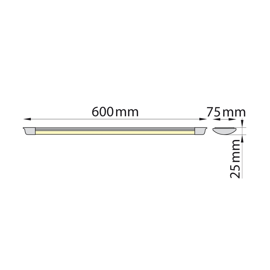 Brilagi - LED Лампа за под кухненски шкаф AVERO LED/16W/230V 60 см