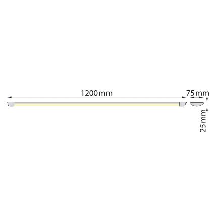 Brilagi - LED Лампа за под кухненски шкаф AVERO LED/32W/230V 120 см