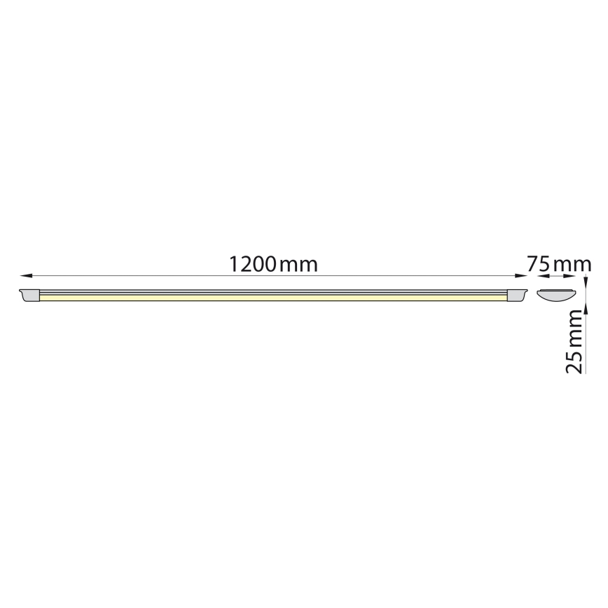 Brilagi - LED Лампа за под кухненски шкаф AVERO LED/32W/230V 120 см