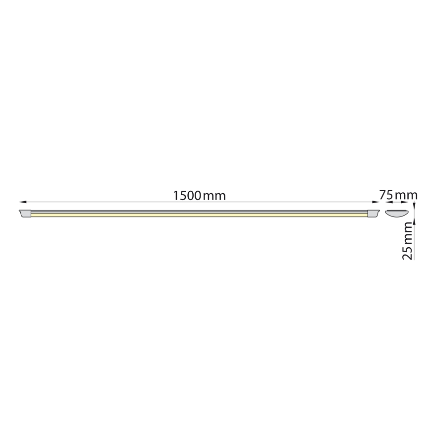 Brilagi - LED Лампа за под кухненски шкаф AVERO LED/45W/230V 150 см