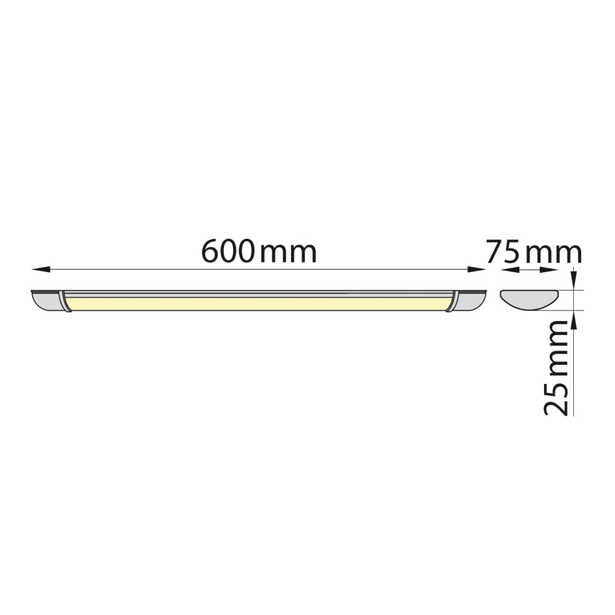 Brilagi - LED Лампа за под кухненски шкаф LUMA LED/16W/230V 60 см