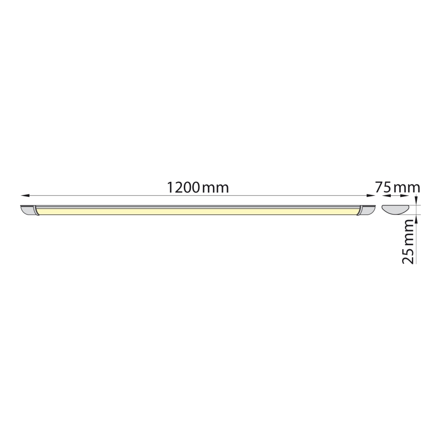 Brilagi - LED Лампа за под кухненски шкаф LUMA LED/32W/230V 120 см