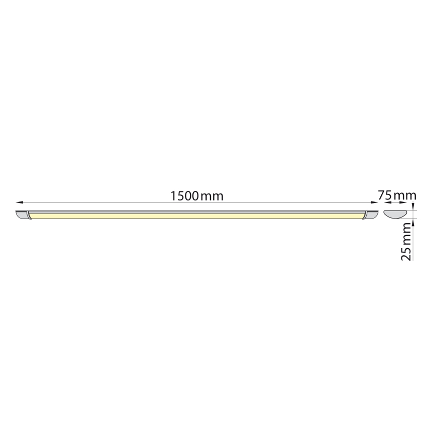 Brilagi - LED Лампа за под кухненски шкаф LUMA LED/40W/230V 150 см