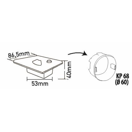 Brilagi - LED Лампа за стълбище със сензор за движение JACK LED/1,5W/230V 3000K/4000K/6500K бял