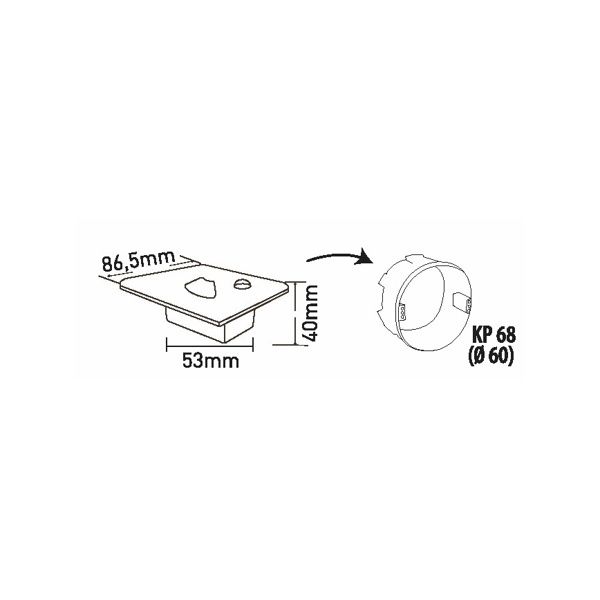 Brilagi - LED Лампа за стълбище със сензор за движение JACK LED/1,5W/230V 3000K/4000K/6500K бял
