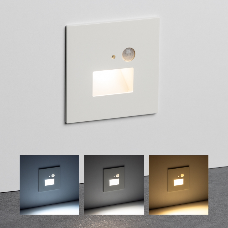 Brilagi - LED Лампа за стълбище със сензор за движение JACK LED/1,5W/230V 3000K/4000K/6500K бял