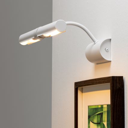 Brilagi - LED Лампа за картина DANAE 2xE14/4W/230V 3000K бял