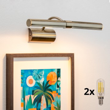 Brilagi - LED Лампа за картина DANAE 2xE14/4W/230V 3000K бронз