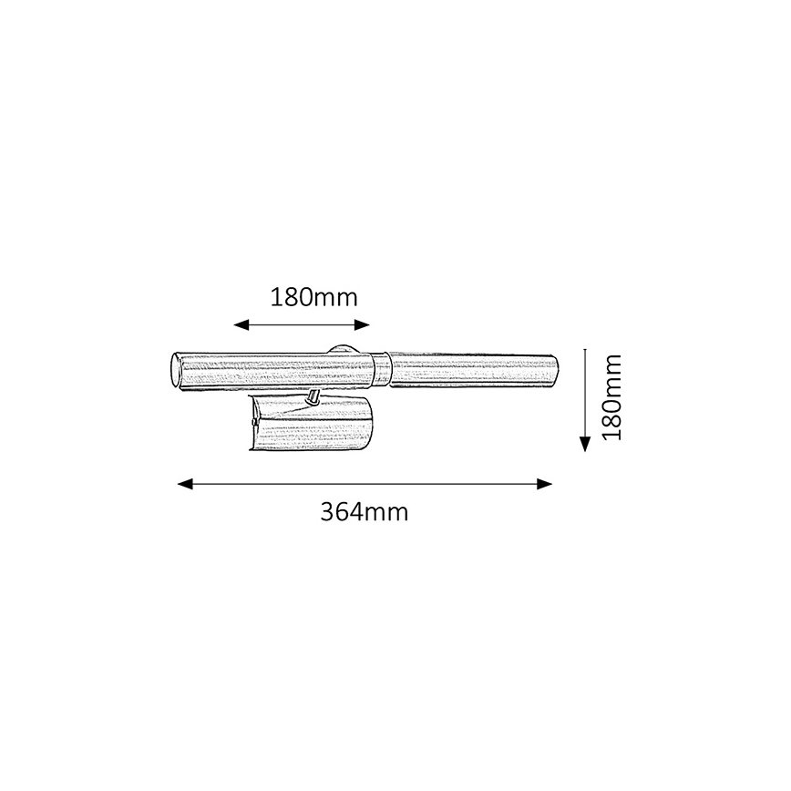 Brilagi - LED Лампа за картина DANAE 2xE14/4W/230V 3000K черен