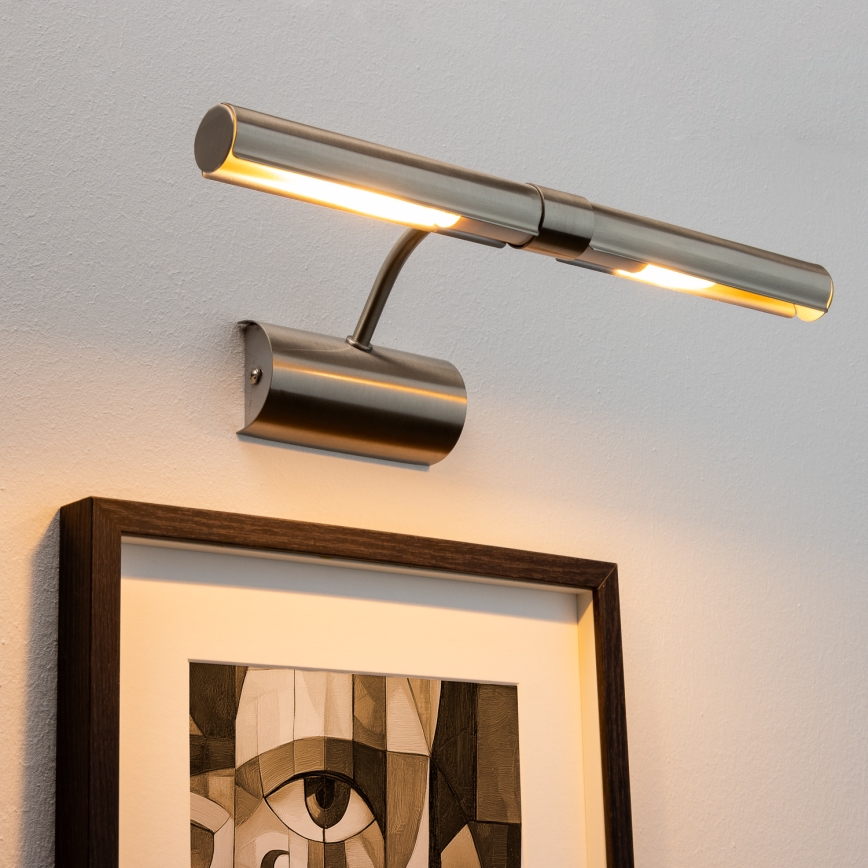 Brilagi - LED Лампа за картина DANAE 2xE14/4W/230V 3000K матов хром