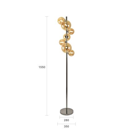 Brilagi - LED Лампион MILLA 7xG9/3W/230V лъскав хром/златист