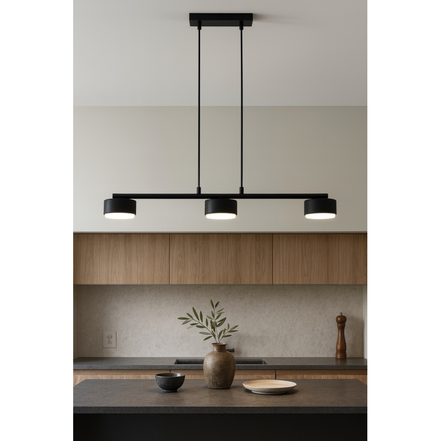 Brilagi - LED люстра на кабел MONO 3xGX53/30W/230V черна